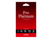 Canon Photo Paper Pro Platinum - 100 x 150 mm - 300 g/m² - 20 hoja(s) papel fotográfico brillante - para PIXMA iP3600, MP240, MP480, MP620, MP980 2768B013