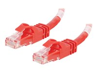 C2G Cat6 Booted Unshielded (UTP) Crossover Patch Cable - Cable cruzado - RJ-45 (M) a RJ-45 (M) - 1.5 m - UTP - CAT 6 - moldeado, sin enganches, trenzado - rojo 83558