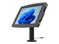 Compulocks Surface Pro 8 Tilting Counter Stand Kiosk - Kit de montaje (caja, base con poste) - para PC Tablet - bloqueable - aluminio de alta calidad - negro - tamaño de pantalla: 13" - se puede instalar en una superficie - para Microsoft Surface Pro 8 TCDP01580SPSB