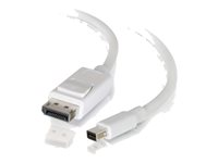 C2G 2m Mini DisplayPort to DisplayPort Adapter Cable 4K UHD - White - Cable DisplayPort - Mini DisplayPort (M) a DisplayPort (M) - 2 m - blanco 84298