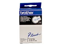 Brother - Blanco, azul - Rollo (0,9 cm x 7,7 m) 1 uds. cinta para impresora - para P-Touch PT-15, PT-20, PT-2000, PT-3000, PT-500, PT-5000, PT-6, PT-8, PT-8E TC293