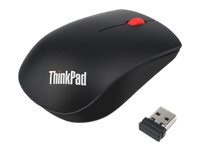 Lenovo ThinkPad Essential Wireless Mouse - Ratón - laser - 3 botones - inalámbrico - 2.4 GHz - receptor inalámbrico USB - para ThinkCentre M80s Gen 3; M90a Gen 3; M90a Pro Gen 3; M90q Gen 2; M90t Gen 3; V15 IML 4X30M56887