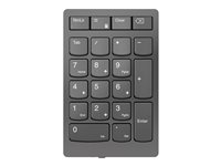 Lenovo Go Wireless Numeric Keypad - Teclado numérico - inalámbrico - 2.4 GHz - interruptor: tecla de tijera - gris tormentoso - al por menor - para ThinkCentre M70t Gen 3; M90a Gen 3; M90q Gen 2; ThinkPad E14 Gen 4; T14 Gen 3; T14s Gen 3 4Y41C33791