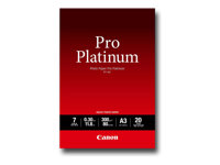 Canon Photo Paper Pro Platinum - A3 (297 x 420 mm) - 300 g/m² - 20 hoja(s) papel fotográfico brillante - para PIXMA Pro9000, Pro9500 2768B017