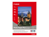 Canon Photo Paper Plus SG-201 - Semibrillante - A3 (297 x 420 mm) - 260 g/m² - 20 hoja(s) papel fotográfico brillante - para i6500, 9100, 9950; PIXMA iX4000, iX5000, iX7000, PRO-1, PRO-10, PRO-100 1686B026