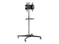 Mount Massive TRL1-44 PRO display trolley - Carrito - para pantalla LCD - negro/plata - tamaño de pantalla: 32"-55" - interfaz de montaje: hasta 400 x 400 mm 7231440