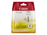 Canon CLI-8Y - 13 ml - amarillo - original - depósito de tinta - para PIXMA iP3500, iP4500, iP5300, MP510, MP520, MP610, MP960, MP970, MX700, MX850, Pro9000 0623B001