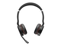 Jabra Evolve 75 SE UC Stereo - Auricular - en oreja - Bluetooth - inalámbrico - cancelación de sonido activo - USB - con base de carga - Certificado por Zoom - para LINK 380a MS 7599-848-199