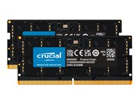 Crucial - DDR5 - kit - 64 GB: 2 x 32 GB - SO DIMM de 262 contactos - 4800 MHz / PC5-38400 - CL40 - 1.1 V - sin búfer - no ECC CT2K32G48C40S5