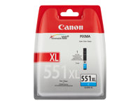 Canon CLI-551C XL - 11 ml - Alto rendimiento - cián - original - depósito de tinta - para PIXMA iP8750, iX6850, MG5550, MG5650, MG5655, MG6450, MG6650, MG7150, MG7550, MX725, MX925 6444B001