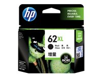 HP 62XL - Alto rendimiento - negro - original - cartucho de tinta - para Envy 55XX, 56XX, 76XX; Officejet 200, 250, 252, 57XX, 8040 C2P05AE#UUS