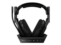 ASTRO A50 + Base Station - For PS4 - auricular - tamaño completo - 2,4 GHz - inalámbrico - gris, negro - con base de carga/transmisor de la estación de base ASTRO Wireless XB1 de 5 GHz - para Sony PlayStation 4, Sony PlayStation 4 Pro, Sony PlayStation 4 Slim 939-001676