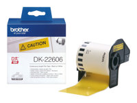 Brother DK-22606 - Amarillo - Rollo (6,2 cm x 15,2 m) película - para Brother QL-1050, 1060, 500, 550, 560, 570, 580, 600, 650, 700, 710, 720, 820 DK22606