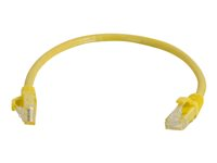 C2G Cat6 Booted Unshielded (UTP) Network Patch Cable - Cable de interconexión - RJ-45 (M) a RJ-45 (M) - 50 cm - UTP - CAT 6 - moldeado, sin enganches, trenzado - amarillo 83465