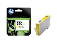 HP 920XL - 6 ml - Alto rendimiento - amarillo - original - cartucho de tinta - para Officejet 6000, 6000 E609a, 6500, 6500 E709a, 6500A, 6500A E710a, 7000 E809a, 7500A CD974AE#BGY