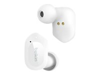 Belkin SoundForm Play - Auriculares inalámbricos con micro - en oreja - Bluetooth - cancelación de sonido activo - nube AUC005BTWH