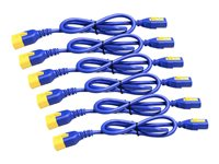 APC AP8000 - Cable de alimentación - IEC 60320 C13 a IEC 60320 C14 - 10 A - 1.22 m - azul - Mundial - para P/N: SCL500RMI1UC, SCL500RMI1UNC, SMT3000I-AR, SMT3000R2I-AR, SMTL750RMI2UC, SRT1500RMXLI AP8704S-WWX590