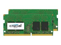 Crucial - DDR4 - kit - 8 GB: 2 x 4 GB - SO-DIMM de 260 contactos - 2400 MHz / PC4-19200 - CL17 - 1.2 V - sin búfer - no ECC CT2K4G4SFS824A