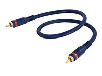 C2G Velocity - Cable para audio digital (coaxial) - RCA macho a RCA macho - 3 m - coaxial con triple apantallamiento 80265