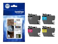 Brother LC422 Value Pack - Paquete de 4 - negro, amarillo, cián, magenta - original - cartucho de tinta - para Brother MFC-J5340DW, MFC-J5345DW, MFC-J5740DW, MFC-J6540DW, MFC-J6940DW LC422VAL