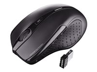 CHERRY MW 3000 - Ratón - diestro - infrarrojos - 5 botones - inalámbrico - 2.4 GHz - receptor inalámbrico USB - negro - para bluechip TRAVELline B15W51 JW-T0100