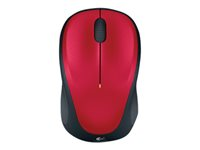 Logitech M235 - Ratón - óptico - inalámbrico - 2.4 GHz - receptor inalámbrico USB - rojo 910-002496