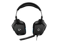 Logitech G432 - Auricular - 7.1 canales - tamaño completo - cableado - USB, conector de 3,5 mm - negro 981-000770