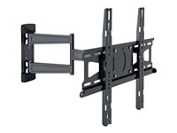 Mount Massive MNT 208 - Kit de montaje (brazo articulado) - para pantalla plana - negro - tamaño de pantalla: 32"-55" - interfaz de montaje: hasta 400 x 400 mm - se puede instalar en la pared 5342040