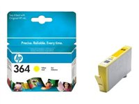 HP 364 - Amarillo - original - cartucho de tinta - para Deskjet 35XX; Photosmart 55XX, 55XX B111, 65XX, 65XX B211, 7510 C311, B110, Wireless B110 CB320EE#ABB