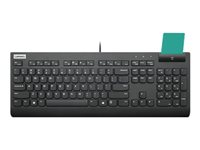 Lenovo Smartcard Wired Keyboard II - Teclado - USB - español - negro - CRU - para 100e Chromebook Gen 3; IdeaPad Flex 3 CB 11M836; ThinkCentre M75q Gen 2; ThinkStation P340 4Y41B69380