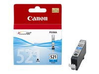 Canon CLI-521C - 9 ml - cián - original - depósito de tinta - para PIXMA iP3600, iP4700, MP540, MP550, MP560, MP620, MP630, MP640, MP980, MP990, MX860, MX870 2934B001