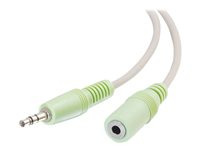 C2G - Cable alargador de audio - miniconector estéreo macho a miniconector estéreo hembra - 2 m - blindado 80100