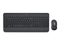 Logitech Signature MK650 for Business - Juego de teclado y ratón - inalámbrico - 2.4 GHz, Bluetooth LE - QWERTY - checo/eslovaco - grafito 920-011006