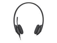 Logitech USB Headset H340 - Auricular - en oreja - cableado 981-000475