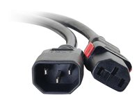 C2G - Cable de alimentación - IEC 60320 C14 a IEC 60320 C13 - CA 250 V - 10 A - 90 cm - negro 80702