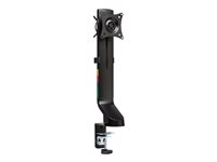 Kensington SmartFit Space-Saving Single Monitor Arm - Kit de montaje - inclinación y giro - para Monitor - negro - tamaño de pantalla: hasta 32" - escritorio, pinza en C, ojal, montable en escritorio K55512WW