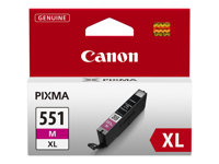 Canon CLI-551M XL - 11 ml - Alto rendimiento - magenta - original - depósito de tinta - para PIXMA iP8750, iX6850, MG5550, MG5650, MG5655, MG6450, MG6650, MG7150, MG7550, MX725, MX925 6445B001