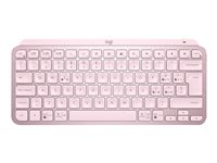 Logitech MX Keys Mini - Teclado - retroiluminación - Bluetooth - QWERTY - español - rosa 920-010813