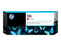 HP 745 - 300 ml - gran capacidad - magenta - original - DesignJet - cartucho de tinta - para DesignJet HD Pro MFP, Z2600 PostScript, Z5600 PostScript F9K01A