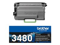 Brother TN3480 - Alto rendimiento - negro - original - cartucho de tóner - para Brother HL-L5000, L5050, L5100, L5200, L6450, MFC-L5700, L5750, L6800, L6900, L6950, L6970 TN3480