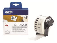 Brother DK-22225 - Papel - negro sobre blanco - Rollo (3,8 cm x 30,5 m) 1 bobina(s) etiquetas continuas - para Brother QL-1050, QL-1060, QL-500, QL-550, QL-560, QL-570, QL-580, QL-700 DK22225