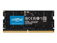 Crucial - DDR5 - módulo - 16 GB - SO DIMM de 262 contactos - 4800 MHz / PC5-38400 - CL40 - 1.1 V - sin búfer - no ECC CT16G48C40S5