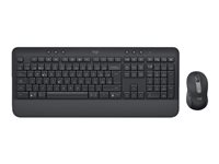 Logitech Signature MK650 for Business - Juego de teclado y ratón - inalámbrico - 2.4 GHz, Bluetooth LE - QWERTZ - húngaro - grafito 920-011008