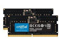 Crucial - DDR5 - kit - 16 GB: 2 x 8 GB - SO DIMM de 262 contactos - 4800 MHz / PC5-38400 - CL40 - 1.1 V - sin búfer - no ECC CT2K8G48C40S5