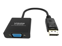 Vision Professional - Adaptador de vídeo - DisplayPort (M) a HD-15 (VGA) (H) - negro TC-DPVGA/BL