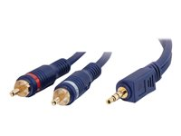 C2G Velocity - Cable de audio - RCA macho a miniconector estéreo macho - 5 m - blindado 80276