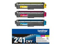 Brother TN241CMY - Paquete de 3 - amarillo, cián, magenta - original - cartucho de tóner - para Brother DCP-9015, DCP-9020, HL-3140, HL-3150, HL-3170, MFC-9140, MFC-9330, MFC-9340 TN241CMY