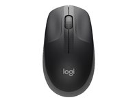 Logitech M190 - Ratón - óptico - 3 botones - inalámbrico - receptor inalámbrico USB - carbón 910-005905