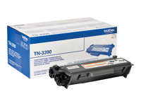 Brother TN3390 - Paquete de 2 - negro - original - cartucho de tóner - para Brother DCP-8250DN, HL-6180DW, HL-6180DWT, MFC-8950DW, MFC-8950DWT TN3390TWIN