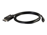 C2G 3m Mini DisplayPort to DisplayPort Adapter Cable 4K UHD - Black - Cable DisplayPort - Mini DisplayPort (M) a DisplayPort (M) - 3 m - negro 84302